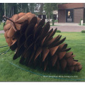large garden art craft metal acorn statue corten steel sculpture